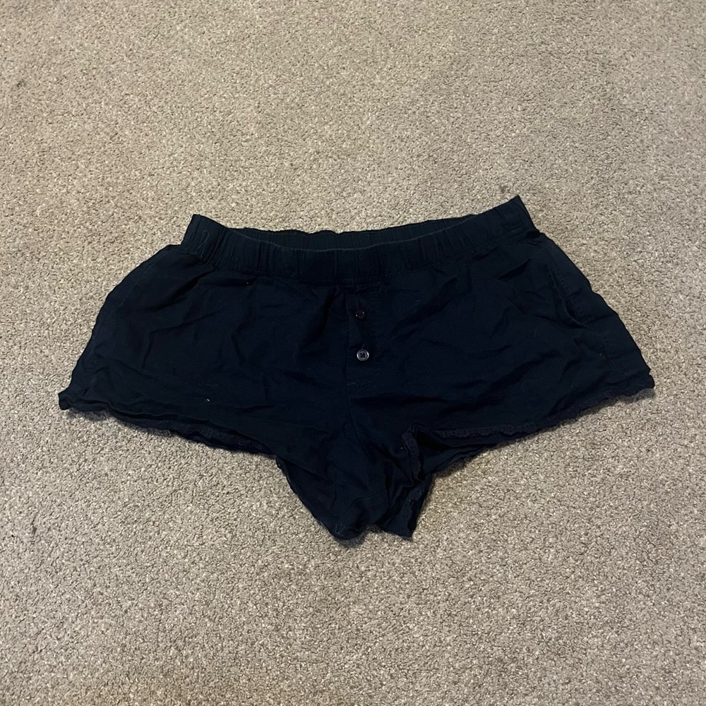 Navy Blue Pajama Shorts